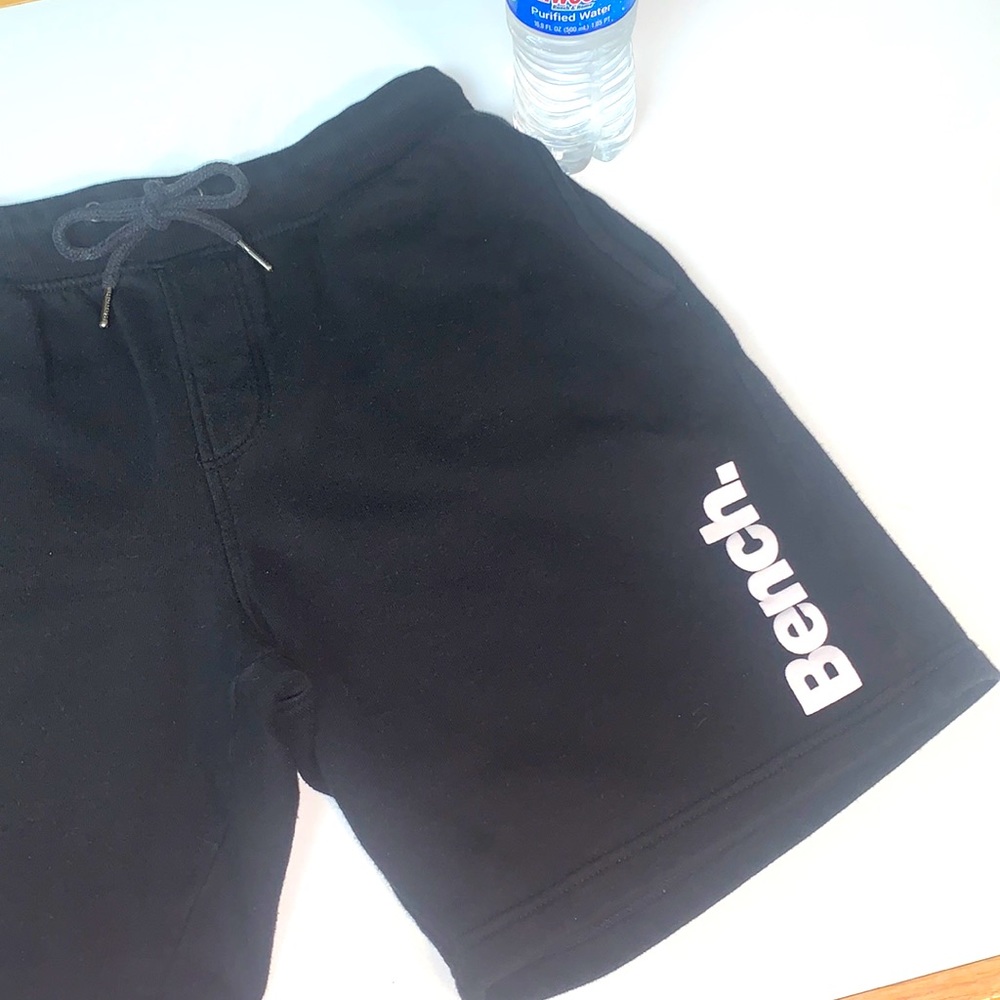 💪🏻BENCH Sweat SHORTS Drawstring Mens Small Black